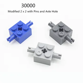1 Бр Строителни Блокове 30000 65514 Модифицирани 2 x 2 с Барабани и Дупка за оста Колекция Тухли GBC Toy For High-Tech MOC Set