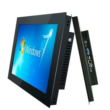 17,3 инча-вградени индустриален компютър, богат на функции панел на tablet PC с резистивен сензорен екран, WiFi RS232 Com за Win10 Pro