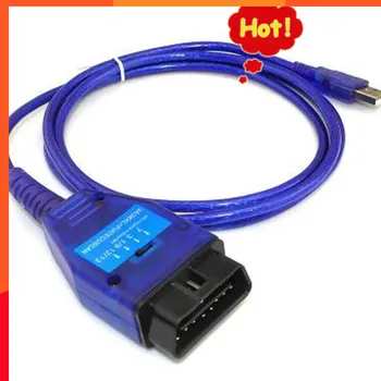 1бр Ecu OBD2 USB KKL Авто Диагностичен Кабел За Fiat FTDI Чип Car Ecu Scanner Tool 4-Позиционен Превключвател USB Интерфейс