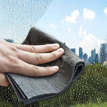 1БР Удебелена кърпа за почистване на повърхността от микрофибър, Instant полиране, Домакински кърпа за почистване на стъкла, прозорци, огледала, коли