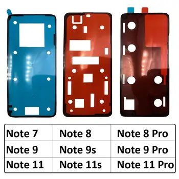 5ШТ Оригинална Новост За Xiaomi Redmi Note 7 8 9 9s 10 11 11s Pro Plus 4G 5G Залепваща Стикер на Задния Капак на Корпуса на Отделението за батерията Залепваща Лента