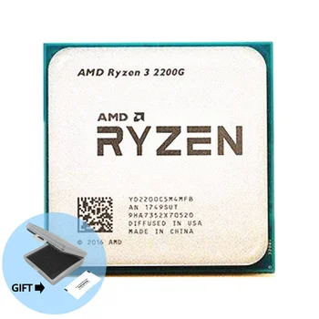 AMD Ryzen 3 2200G R3 2200G Четириядрен процесор 3,5 Ghz с четырехпоточным процесор YD2200C5M4MFB Socket AM4