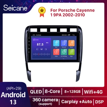 Android 13 Автомагнитола за Porsche Cayenne 1 9PA 2002 2003-2010 2 Din Мултимедиен Плейър Стерео GPS Carplay + Автоматична Навигация