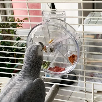 CAITEC Bird Toys Фураж колелото на Кърмата ръкохватката Здрав Устойчив на укусам е Подходящ за средни папагали Класически играчки за папагали