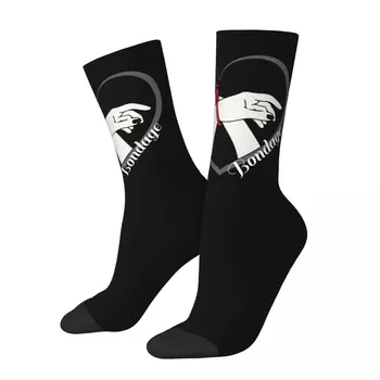 I Love Връзване 50 Нюанси Чорапи Мъжки Дамски Модни Valentine садо-мазо Извратени Nought Sub Чорапи Лято Есен Зима Чорапи Подарък