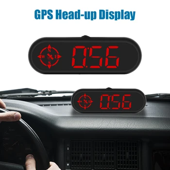 Led HUD Универсален Индикатор за Предупреждение За Превишаване на Скорост С GPS Компас Скоростомера Аксесоари За Автомобилна Електроника G9