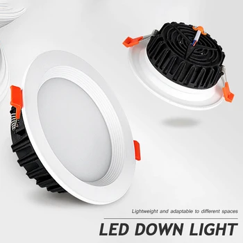 Led Лампата на Тавана Лампа Фокус 7W 10W 12W 15W AC85-265V-Вградени Ултра-Лампа С Кръгла Дупка За Декор за Хола Осветление