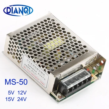  MS-50-15 MS-50-24 източник на захранване MS-24v 50W 12v 5v 15v мини-преобразувател на променлив ток в постоянен захранващ регулатор на напрежение dc