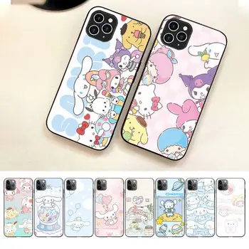 Sanrio Kuromi Cinnamoroll Калъф За Телефон Iphone 7 8 Plus X Xr Xs 11 12 13 14 Se2020 Mini Pro Max Case