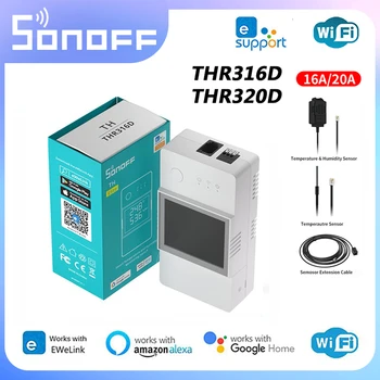 SONOFF TH Elite 16A/20A Wifi Smart Switch Превключвател за контрол на температурата И влажността на Умен Дом Работи С RL560 AL010 WTS01
