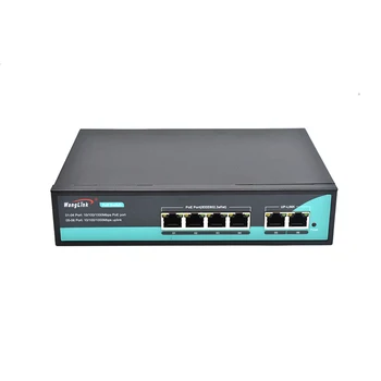 Wanglink Полногигабитный, 4-портов Ethernet протокол IEEE802.3 af/at PoE Мрежова switch POE за IP камери за видео наблюдение