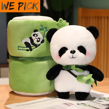 WEPICK Скъпа тръба от изкуствен бамбук, кукла-панда, възглавница, плюшен играчка, кукла, детски възглавници за сън, парцал кукла За подарък приятелки