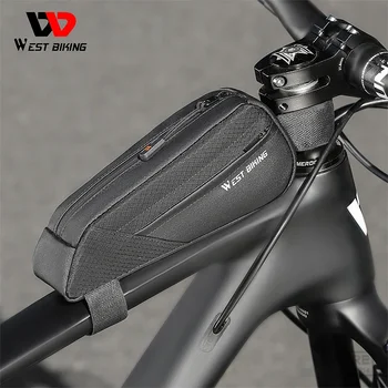 WEST BIKING Преносима Чанта за предната част на рамката на велосипеда е Лесна мини-горната тръба на 3D-форми Aero Cycling s Аксесоари за велосипеди
