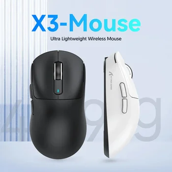 X3 Bluetooth Mouse 49g Лека детска мишката PixArt PAW3395 с трехрежимным връзка 26000 точки на инч 650IPS Macro Gaming Mouse