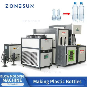 ZONESUN ZS-SBMM1 Пластмасови Бутилки от Различни Форми, Изготавливающие blow Формовъчни Машина за духаше кухи Пластмасови контейнери, Вентилатор за бутилки