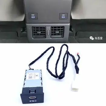 Автомобилен Колан, Кабели за Бързо Свързване Зарядно Устройство, USB Type-C LED За Toyota CAMRY Highlander Seine Camry, Corolla RAV4 Yaris 18-2023