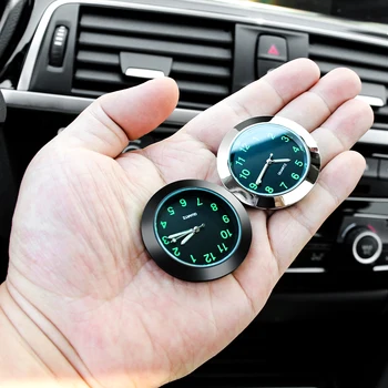 Автомобилни часовници С светящимся автомобилен орнаменти автоаксесоари за лого на Volkswagen Evoque Bmw E93 Mk6 Dodge Durango Mazda 6 Аксесоари