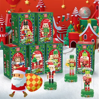 Весела Коледа, Лешникотрошачката, Микро блок, 3D Модел, Събрани Фигурки от мини-тухли, Играчка, подарък За Дете с дисплей