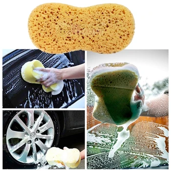 Гъба за измиване на автомобила, 5 бр. големи гъби, многофункционална гъба за почистване на автомобила, гъба за определяне кола маска (случаен цвят)