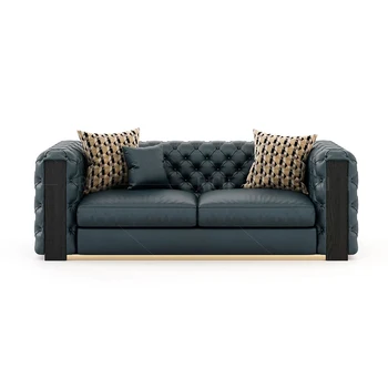 диван модерен диван мека мебел с дрямка мебели за европейската хола диван с дрямка кожен диван с дрямка копчета r41