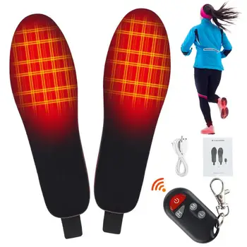 Електрически нагревателни стелки за зимата Акумулаторна USB-топло за крака с дистанционно управление, топъл за туризъм и къмпинг