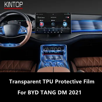 За BYD TANG DM/TANG EV 2021 Централна Конзола вътрешността на Колата Прозрачен Защитен Филм От TPU Срещу драскотини, Аксесоари За Ремонт на Филма