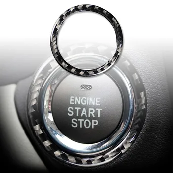 За Lexus IS250 250C IS350 350C 2006-2013 Бутон Start Stop Стикер Довършителни Околовръстен Капак От Въглеродни Влакна За Полагане на Бижута