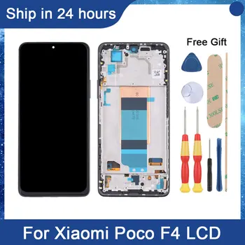 За Xiaomi Poco F4 LCD Сензорен дисплей Дигитайзер В Събирането на Замяната на Екрана За POCOF4 Screen 22021211RG 22021211R LCD