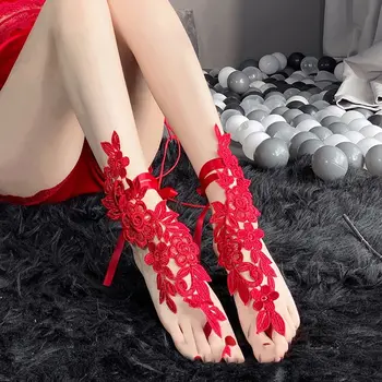 Изкушението Уникален Найлон Корейски стил Цвете Кухи Чорапи за телета в стил Лолита 