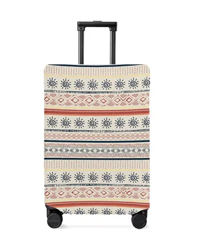 Калъф за багаж с ръчно рисувани Indian Lines, еластичен калъф за куфара, торбичка за прах за багаж, чанта за носене, за пътищата, куфар 18-32 инча