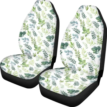 Калъф за столче за кола Green Leaf е за Жени, Женски Очарователни Защитни Капаци с Принтом Листа за Мъже И Жени, Здрави Аксесоари