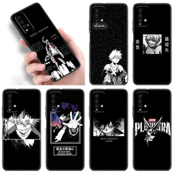 Калъф за Телефон My Hero Art Academia За Xiaomi Redmi Note 11 10 9 8 Pro 11T 10T 8T 10S 9S Redmi 10 9 9А 9В 9T 9i Черен Мек Калъф