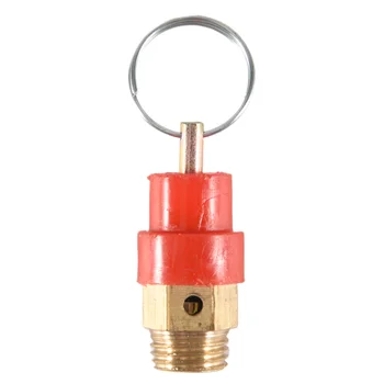 Клапан за понижаване на налягането 1/4 Zoll PT, клапан за компресиране на въздуха, червен + златни