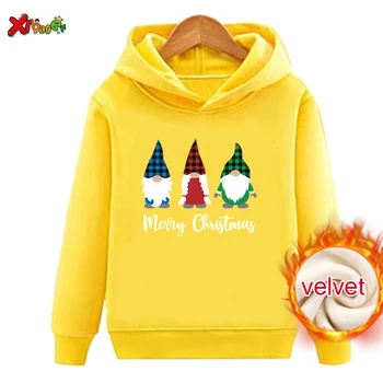 Коледна семейна hoody с качулка, топли зимни детски дрехи, пуловер, плюс velvet пуловер, дрехи за деца и възрастни, подходящи за двойки съоръжения
