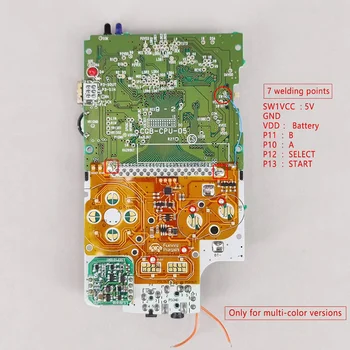 Комплект led бутони за GameBoy Color LED Light Ribbon Board GBC си САМ 