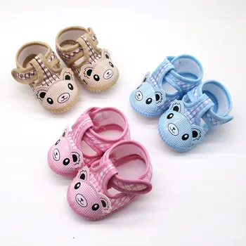 Меки сандали с анимационни мечка за новородени момичета, фини обувки за малките момчета и момичета, нескользящие детски сандали, детски обувки