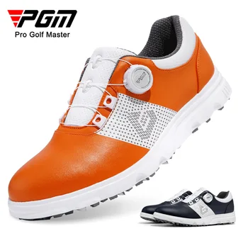 Мъжки обувки за голф PGM, непромокаеми обувки с дръжка, Нескользящие, Удобни мъжки спортни обувки за почивка, маратонки XZ303