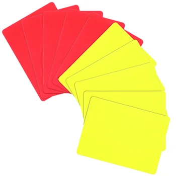 Набор от съдийски карти Футболни стандартни карти Червени Жълти судейские карти Оборудване за подготовка за футболния игрите на открито