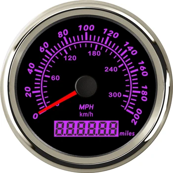 Нов Тип 0-200MPH 0-300Km/H Показват GPS Скоростомера Модифицирани 85 мм Насоки на Скоростта, Милеометры с Антена за Кола, Лодка, Камион, Яхта
