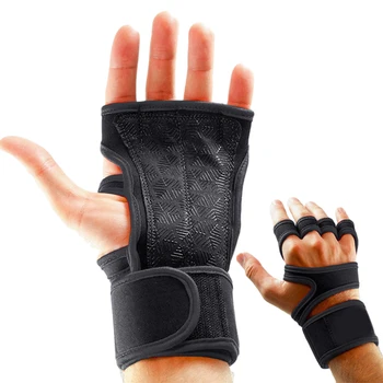 Нова 1 чифт Ръкавици за тренировки за повишаване на тежести, женски Мъжки ръкавици за фитнес, бодибилдинг, гимнастика, ръкавици за защита на ръцете във фитнеса