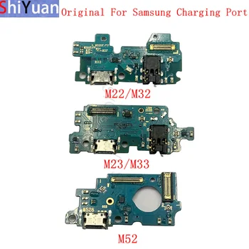 Оригинален USB Порт за Зареждане Конектор Заплата Гъвкав Кабел За Samsung M22 M225 M23 M236 M32 M325 M33 M336 M52 M53 Резервни Части
