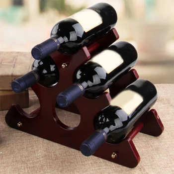Отделно стои вино багажник на 6 бутилки, поставка за съхранение на вино, органайзер за плотове, плотове