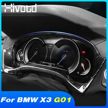 Отрежете Капака на Таблото Декоративна Стикер От Въглеродни Влакна, Аксесоари За Полагане на Автомобили Красят Детайли на Вътрешната Рамка на BMW X3 G01 2021-2020