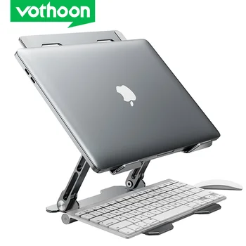 Портативна поставка за лаптоп Vothoon за MacBook Pro Air, алуминиев сгъваем държач за лаптоп, Регулируема стойка за таблет