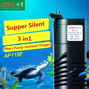 потопяема аквариумный филтър серия jebo 5 W мултифункционален пластмасов аквариум за риби 220-240 v потопяема помпа-дюза ap115f
