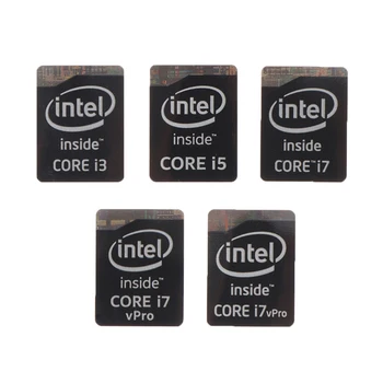 Разнообразието от 5 стилове Оригинален 4-то поколение I3 I5 I7 Intel Celeron Стикер Стикер 5ШТ Издател Метален стикер за лаптоп