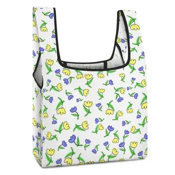 Сгъваема пазарска чанта с потребителския модел, големи чанти за храна, пътни чанти, домашна чанта за продукти, органайзер за зеленчуци, пакетиране