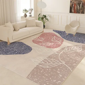 Скандинавски Instagram Популярен килим за хол, подложка за атмосферата на женското общежитие, чиста линия, подложка за декорация на дома, в семейството
