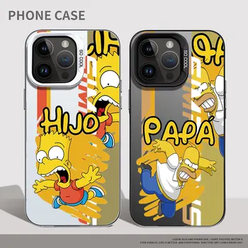 Сладък Cartoony Калъф за вашия телефон, The Simpsons Samsung Galaxy A03S A20S A05 A03 Основната A31 A51 A10 A71 A30 A32 A50 4G А02 Мек калъф
