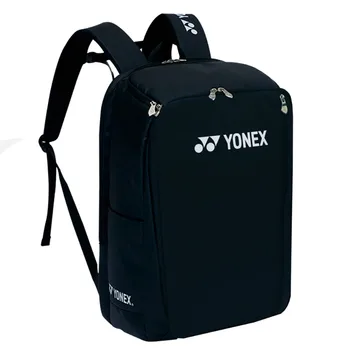 Спортен сак за бадминтон Yonex ПУ високо качество, чанта за ракети от естествена кожа, дебели тенис раница, водоустойчив, с голям капацитет